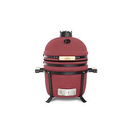 Foto van Buccan bbq - kamado barbecue - sunbury smokey egg - table grill 15""- limited edition - rood