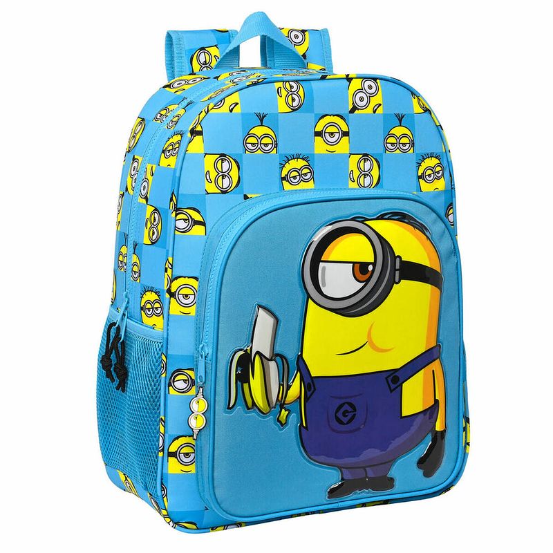 Foto van Schoolrugzak minions minionstatic blauw (33 x 42 x 14 cm)