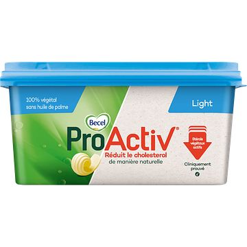 Foto van Becel proactiv halvarine calorie light vegan en 100% plantaardig kuip 500g bij jumbo