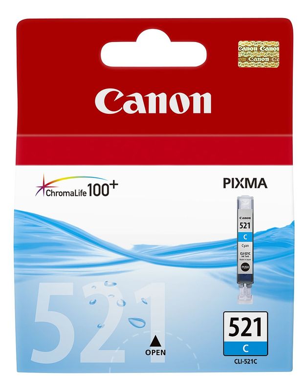 Foto van Canon cli-521c cyaan cartridge