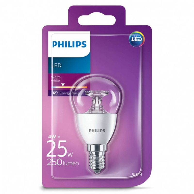 Foto van Philips led kogellamp 4w e14 25w helder