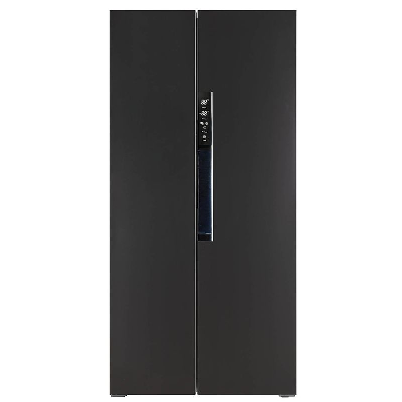 Foto van Frilec bonnsbs238-200eb - amerikaanse koelkast - no frost - met display - 445 liter - zwart