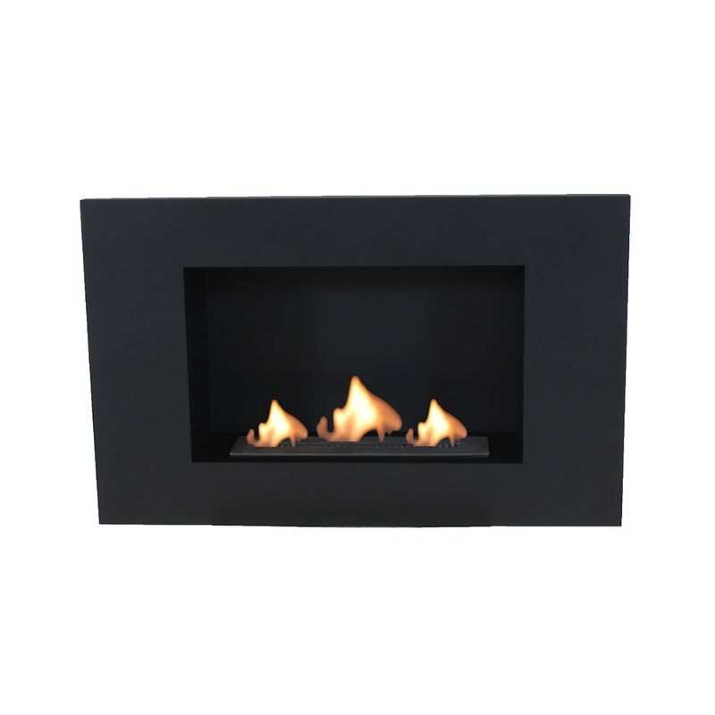 Foto van Enjoyfires wandhaard bio ethanol 80x50x20 cm - zwart