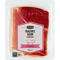 Foto van Jumbo rauwe ham gerookt 175g