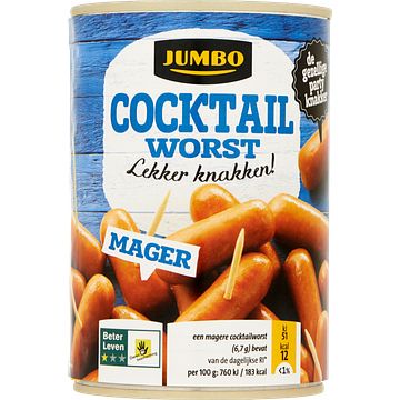 Foto van Jumbo cocktailworst mager 400g