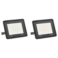 Foto van Vidaxl spotlights 2 st led 50 w warmwit