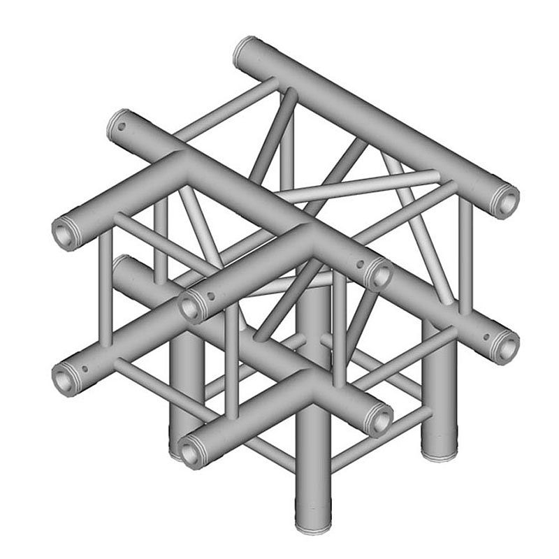 Foto van Duratruss dt 34/3-c61 vierkant truss 6-weg up&down 500 mm