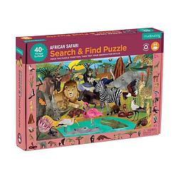 Foto van Mudpuppy 64 pcs search & find puzzle/african safari