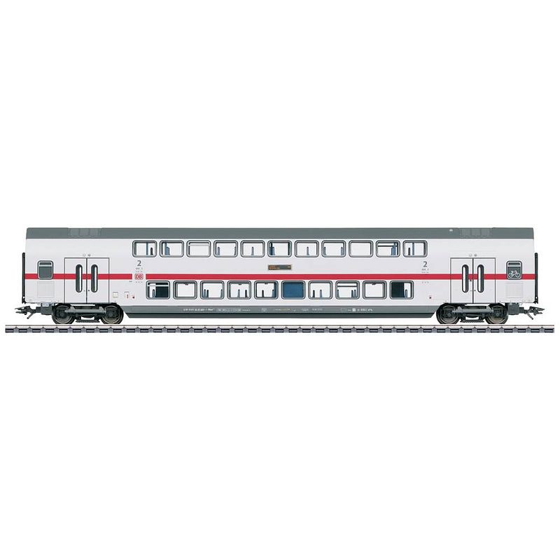 Foto van Märklin 43489 h0 ic2 dubbeldeks-middenrijtuig van de db-ag dbpza 682.2, 2e klas