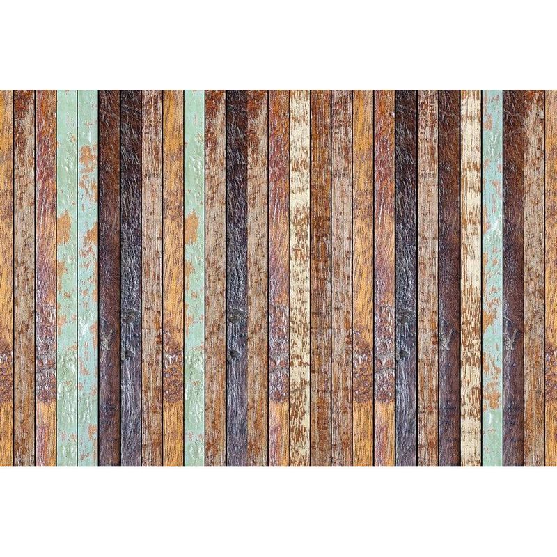 Foto van Wizard+genius vintage wooden wall vlies fotobehang 384x260cm 8-banen