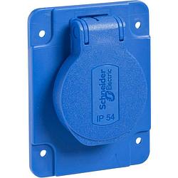 Foto van Schneider electric pks62b inbouwcontactdoos ip54, ik08 blauw