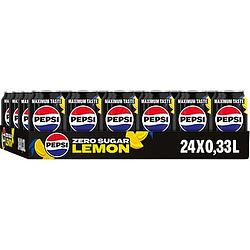 Foto van Pepsi zero lemon flavour 24 x 330ml bij jumbo