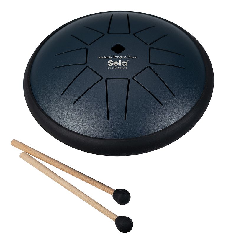 Foto van Sela se 361 melody tongue drum d major 6 inch navy blue