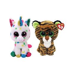 Foto van Ty - knuffel - beanie boo's - harmonie unicorn & bush baby galago