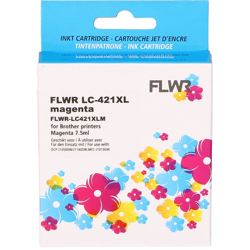 Foto van Flwr brother lc-421xl magenta cartridge