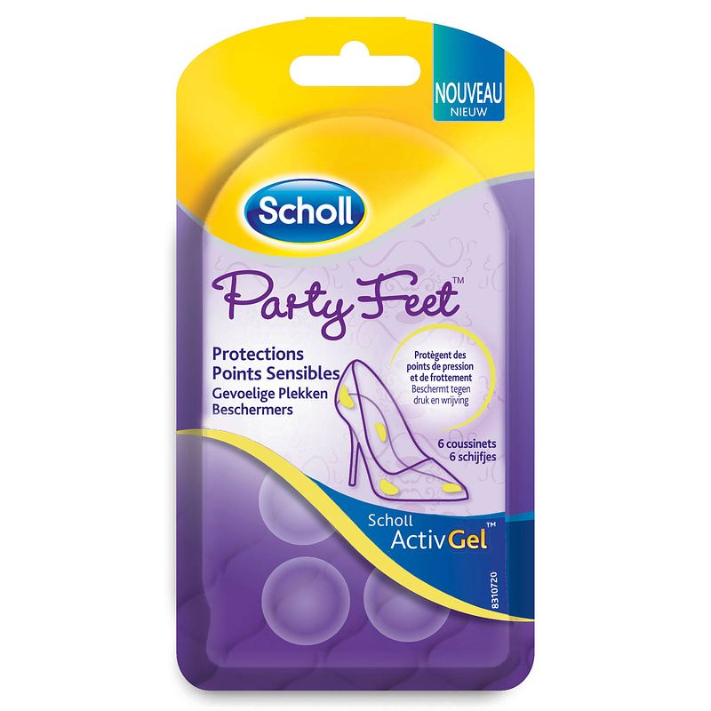 Foto van Scholl party feet hielbeschermers