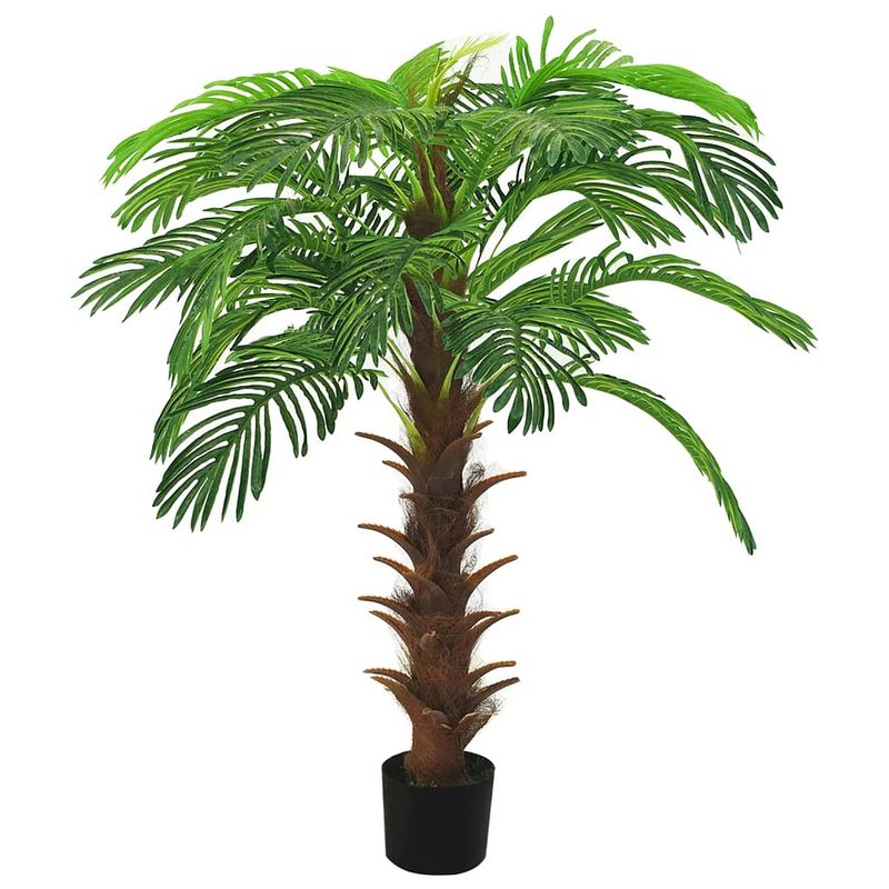 Foto van Vidaxl kunstplant met pot cycaspalm 140 cm groen