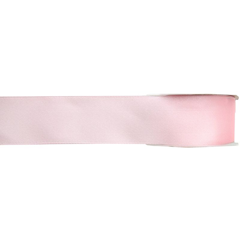 Foto van 1x hobby/decoratie roze satijnen sierlinten 1,5 cm/15 mm x 25 meter - cadeaulinten