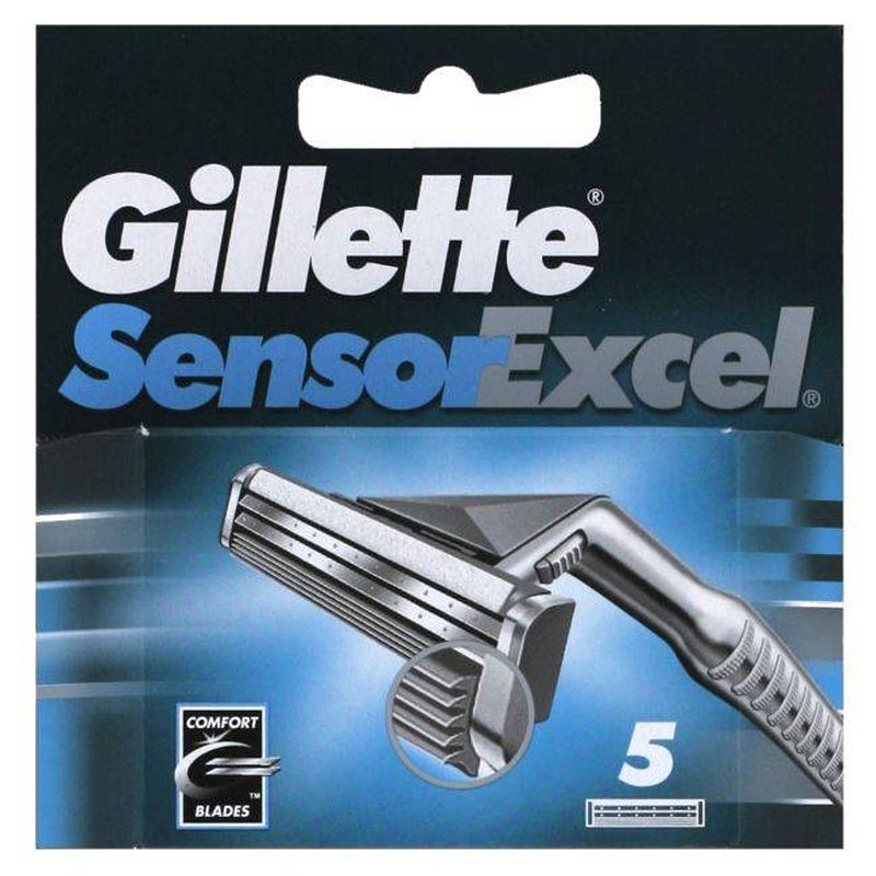 Foto van Gillette sensor excel - 5 stuks - scheermesjes
