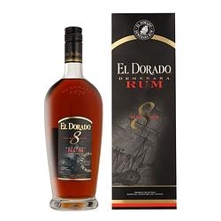 Foto van El dorado 8 years dark rum 70cl + giftbox