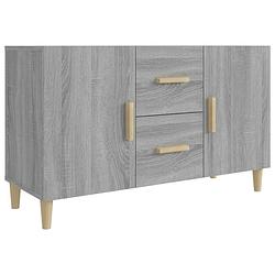 Foto van Vidaxl dressoir 100x36x60 cm bewerkt hout grijs sonoma eikenkleurig