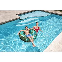 Foto van Zwemband zwemring snake - 106 x 106 x 27 cm - groen