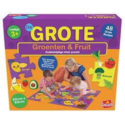 Foto van Goliath vloerpuzzel groenten & fruit 60 x 90 cm karton paars