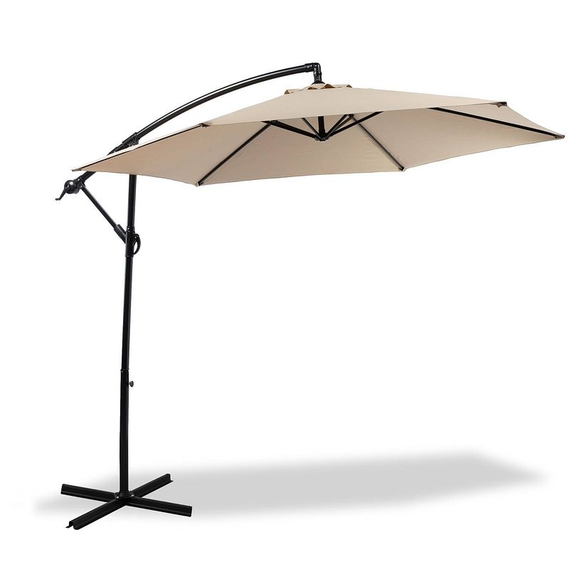 Foto van Maxxgarden zweefparasol - ø300 cm - frame royal grey (grijs)