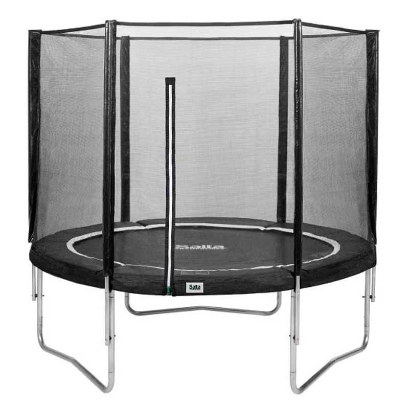 Foto van Salta combo trampoline rond met veiligheidsnet - 213 cm - zwart