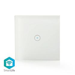 Foto van Nedis wifi smart light switch | single schakelaar wit
