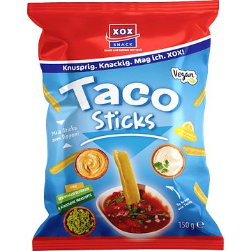 Foto van Xox taco sticks zout 150g bij jumbo