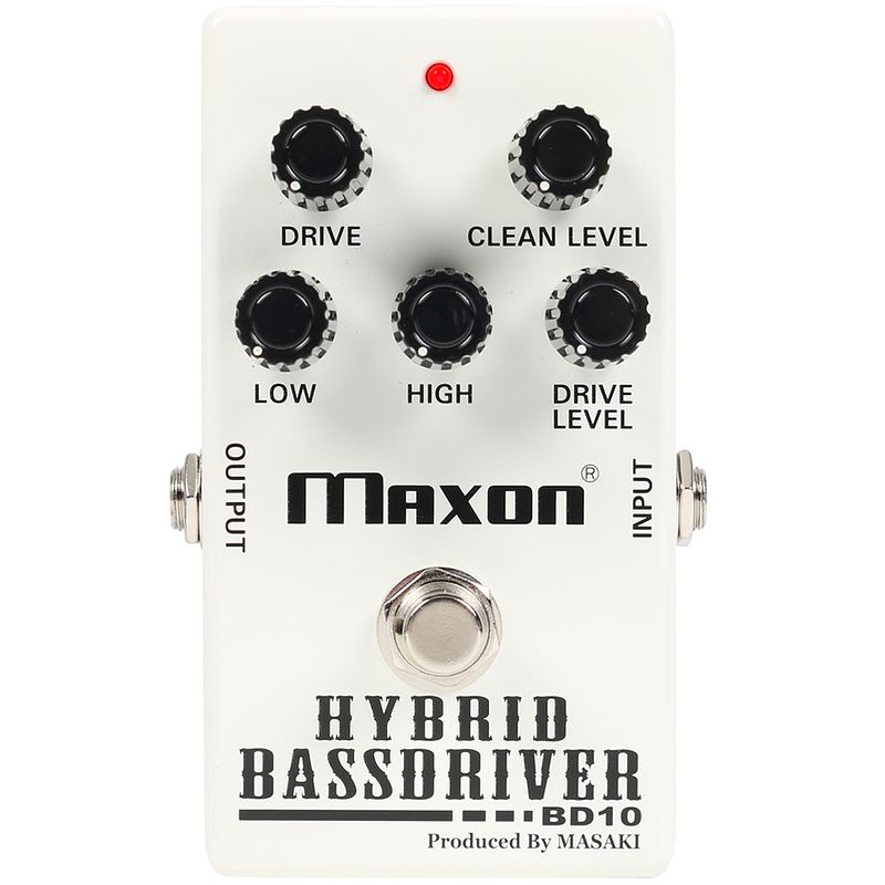 Foto van Maxon bd10 hybrid bass driver overdrive voor bas en gitaar