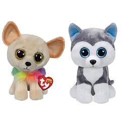 Foto van Ty - knuffel - beanie buddy - chewey chihuahua & slush husky