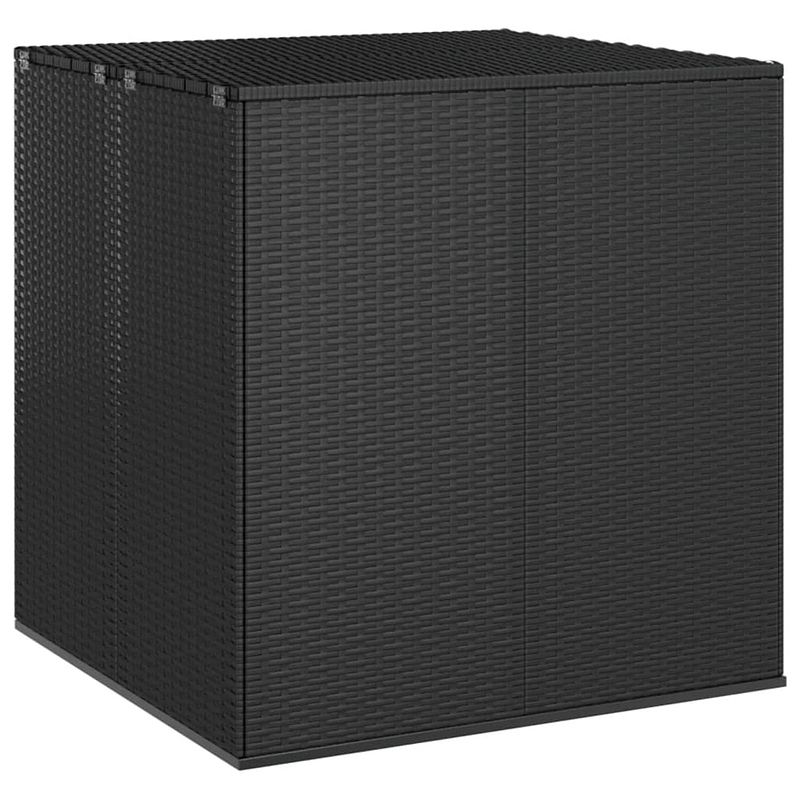 Foto van Vidaxl tuinbox 100x97,5x104 cm polyetheen rattan zwart