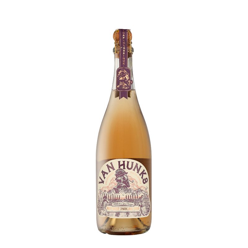 Foto van Van hunks cap classique rose sparkling wine 2019 75cl wijn