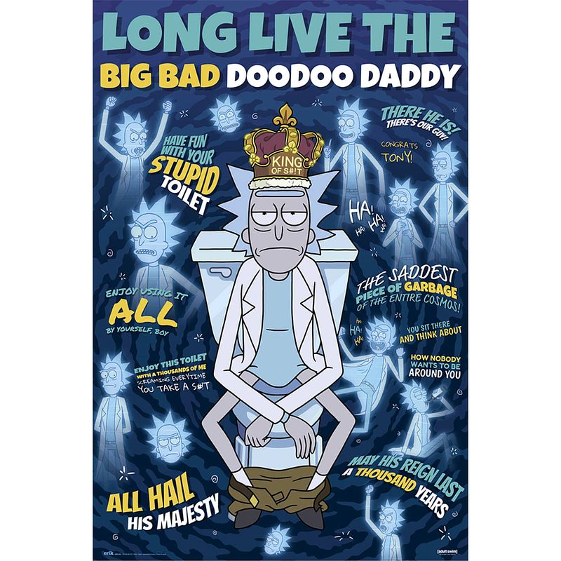 Foto van Grupo erik rick and morty doodoo daddy poster 61x91,5cm