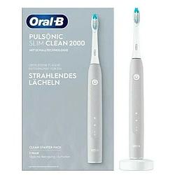 Foto van Oral b pulsonic slim clean 2000 tandenborstel grijs