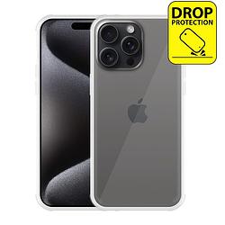 Foto van Just in case impact case voor apple iphone 15 pro max telefoonhoesje transparant