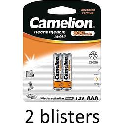 Foto van Camelion aaa oplaadbare batterijen 900mah - 4 batterijen