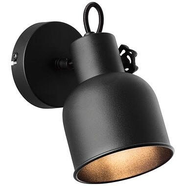 Foto van Brilliant wandlamp rolet - zwart - 18,5x11,5x16 cm - leen bakker