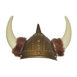 Foto van Stoere viking verkleed helm de luxe - verkleedhoofddeksels