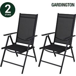 Foto van Gardington tuinstoelen - klapstoel - vouwstoel voor op terras/tuin/camping - tuinset - campingstoel - set van 2