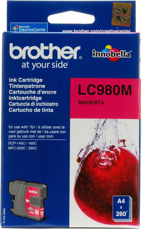 Foto van Brother lc-980 cartridge magenta