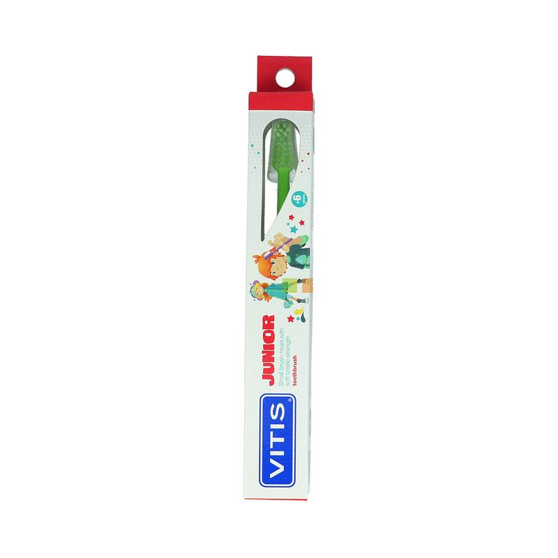 Foto van Vitis junior - 6+ jaar tandenborstel - groen