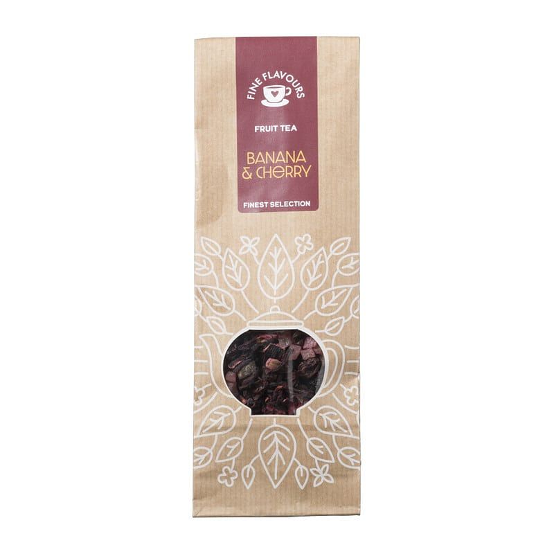 Foto van Losse rooibos thee - banana & cherry party - 75 g