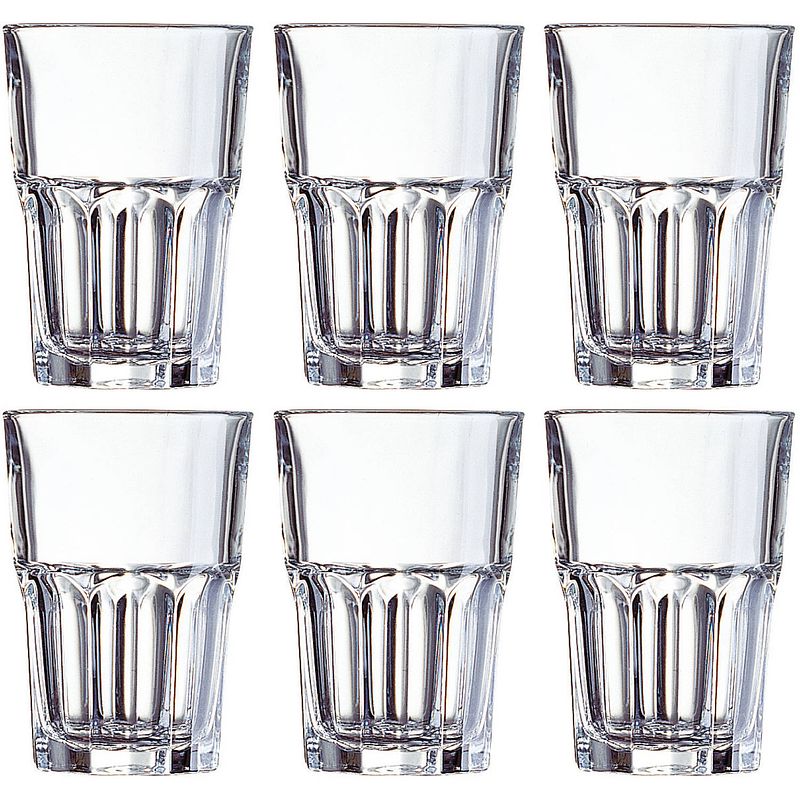 Foto van 12x drinkglazen voor water/sap/limonade granity 420 ml - drinkglazen