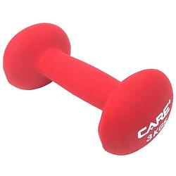 Foto van Care fitness dumbbell 3 kg rood