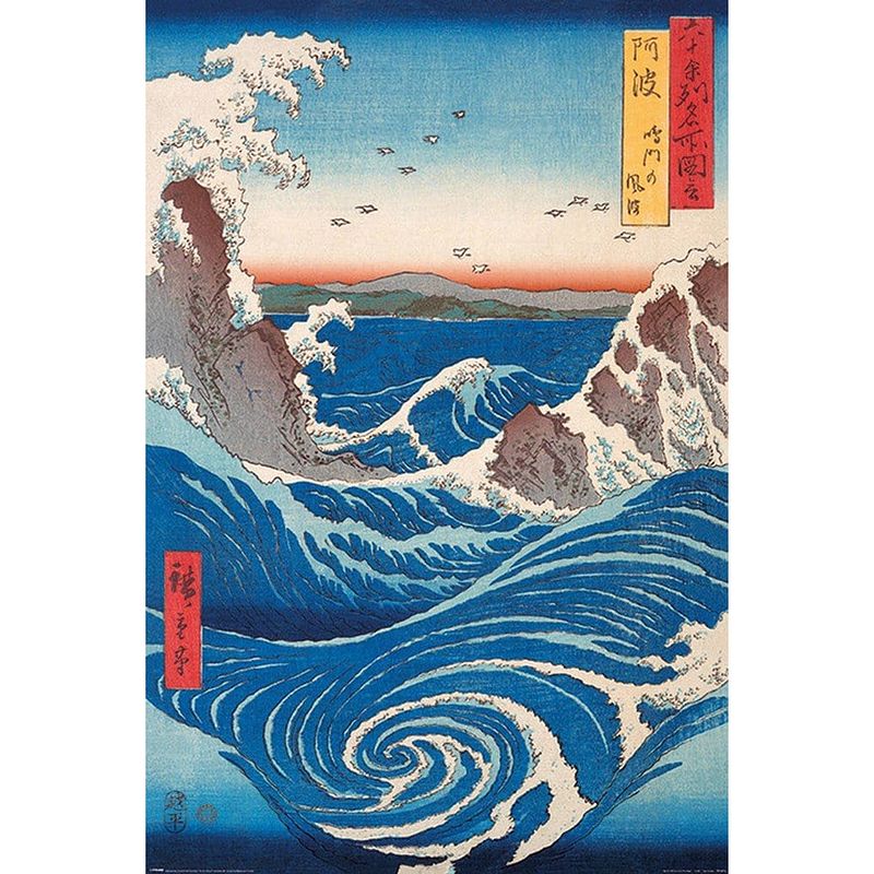 Foto van Pyramid hiroshige naruto whirlpool poster 61x91,5cm