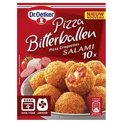 Foto van Dr. oetker pizza bitterballen oven salami 10pack 250g bij jumbo