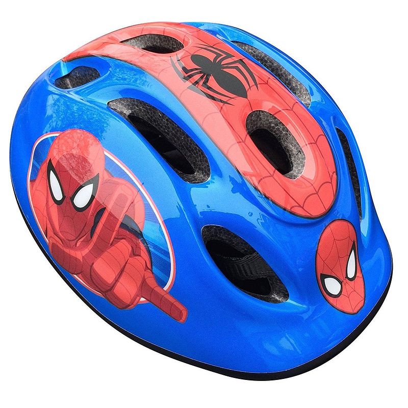Foto van Marvel kinderhelm spider-man blauw/rood maat 50/56